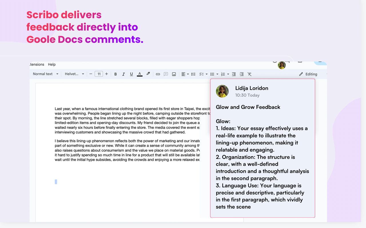 Scribo for Google Docs opens up super powers for teachers