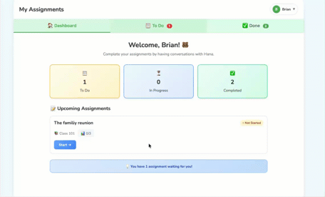 Students manage their conversations